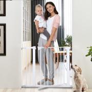 Safety Baby Gate,29.5-40.5 inch Auto Close Features，Luxury Extra Tall&Wide Child Gate, Heavy-Duty gate, Easy Walk-Thru pet Gate for The House, Stairs, Doorways & Hallways. (Applicable 29.5''-40.5'')